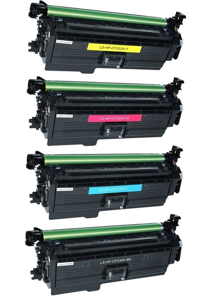 Hp 654A-CF330A Muadil Toner Seti Tüm Renkler