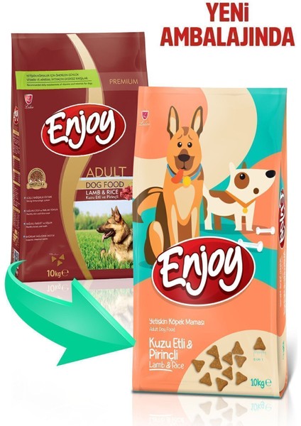 Kuzulu ve Pirinçli Yetişkin Köpek Maması 10 kg