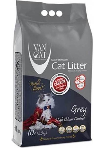 Van Cat Aktif Karbonlu Standart Taneli Kedi Kumu 10 Lt