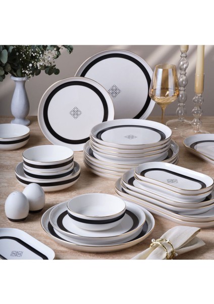 Güral Porselen Bilbao 30 Parça 6 Kişilik Yemek Takımı 6598