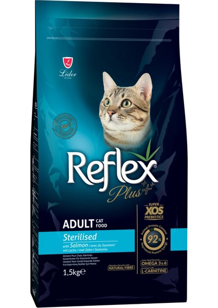Plus Somonlu Kısırlaştırılmış Kedi Maması 1,5 kg