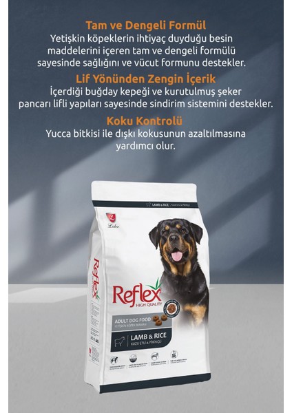 Kuzu Etli Köpek Maması 15 kg