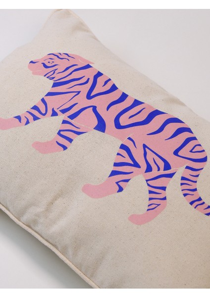 Safari Kaplan Baskı Kırlent Kılıfı modelleri