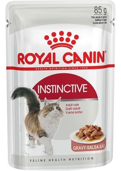 Gravy Soslu Instinctive Yetişkin Kedi Konservesi 85GR