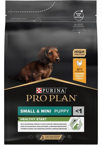 Small & Mini Puppy Küçük Irk Tavuklu Yavru Köpek Maması 3 kg