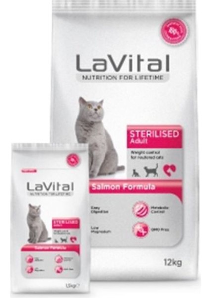 Somonlu Kısırlaştırılmış Yetişkin Kuru Kedi Maması 12 kg