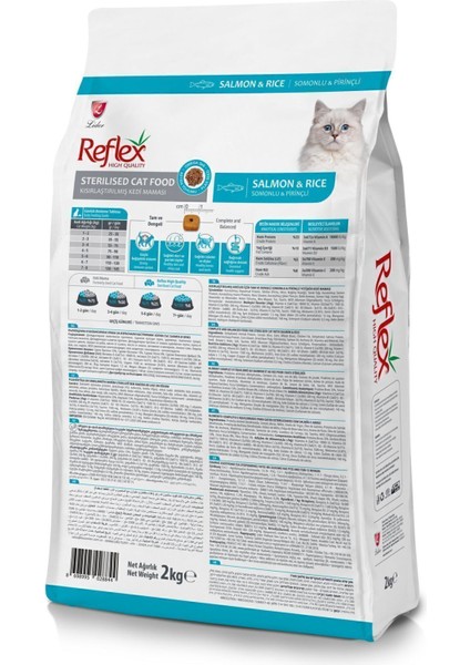 Kısırlaştırılmış Somonlu ve Pirinçli Yetişkin Kedi Maması 2 kg