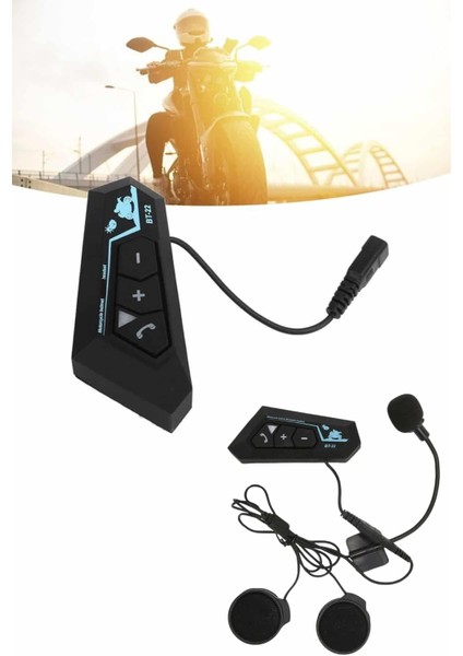 Bluetooth Kask Kulaklığı Intercom 5.0 Bluetooth Android ve Ios Uyumlu