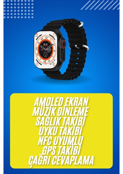 Android ve Ios Uyumlu Arama Konuşma Yapabilen Akıllı Saat