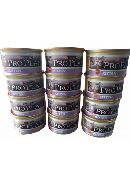 Kitten Tavuk Etli Konserve Yavru Kedi Maması - 85 gr x 12 Adet