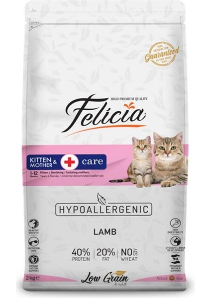 Düşük Tahıllı Kuzulu Yavru Kedi Maması 2 kg
