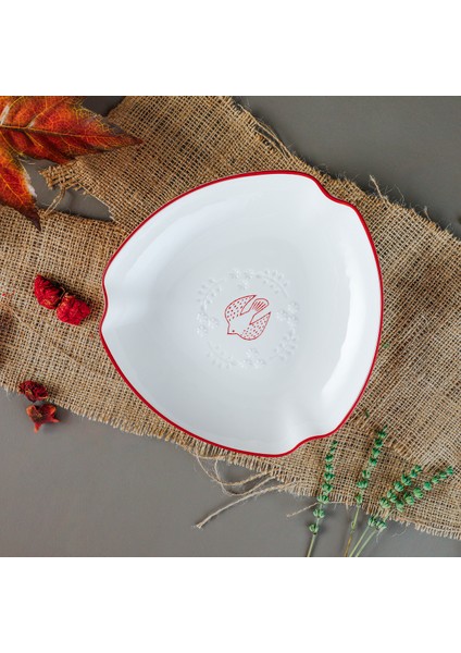 Red Bird Üçgen Tabak 20 cm