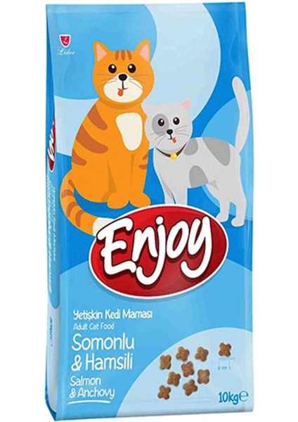 Somonlu ve Hamsili Yetişkin Kedi Maması 10 kg