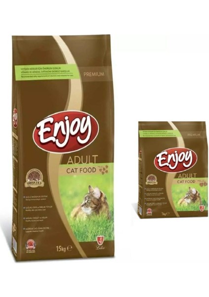 Tavuk Etli Yetişkin Kedi Maması 15 kg + 1 kg
