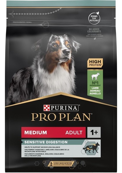 Proplan Kuzu Etli Orta Irk Yetişkin Köpek Maması 3 kg