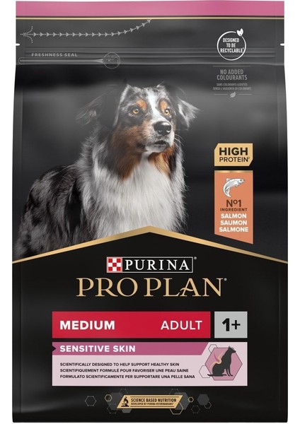 Proplan Medium Somonlu Hassas Yetişkin Köpek Maması 3 kg