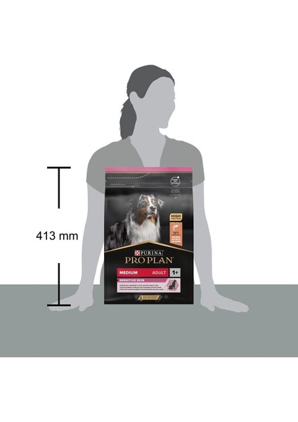 Proplan Medium Somonlu Hassas Yetişkin Köpek Maması 3 kg