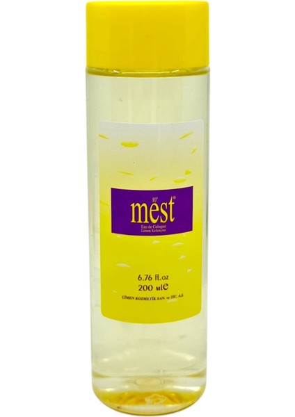 Silindir Şişe Limon Kolonyası 200 ml