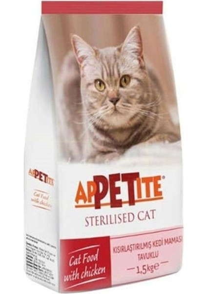 Steril Tavuklu Kedi Maması 1,5 kg