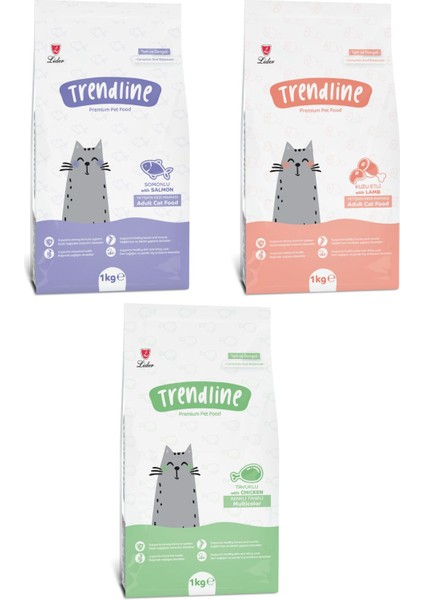 Karışık Somonlu-Kuzulu-Gurme 3x1 kg