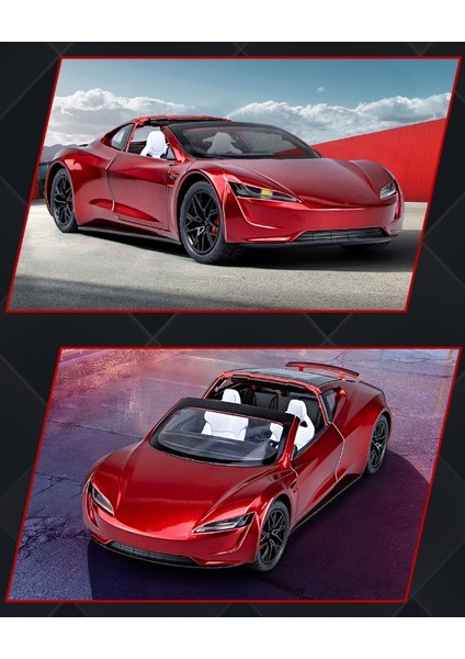 1:24 Cabrio Tesla Roadster Alaşım Modeli (Yurt Dışından) indirimleri