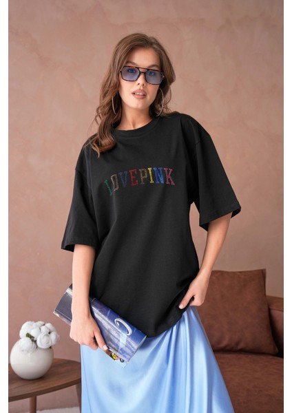 Taş Işlemeli Salaş Basic T-Shirt indirimleri