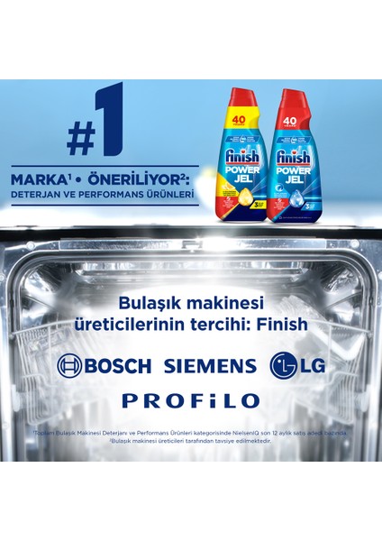 Hepsi Bir Arada Konsantre Jel 3x1000 ml Bulaşık Makinesi Deterjanı