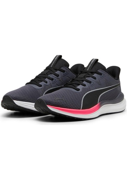 378768 33 Reflect Lite Gri-Siyah-Pembe Kadın Spor Ayakkabı