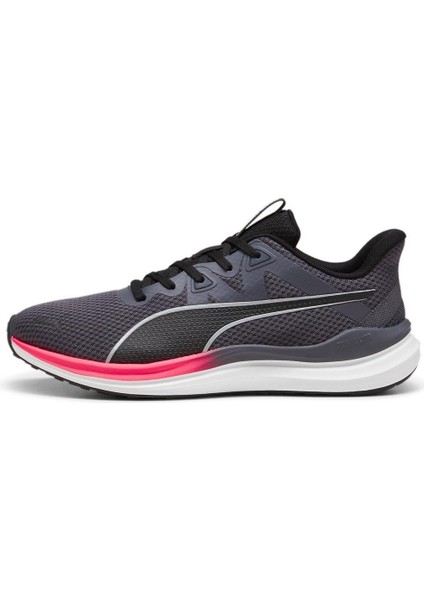 378768 33 Reflect Lite Gri-Siyah-Pembe Kadın Spor Ayakkabı