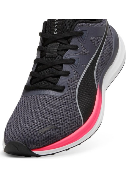 378768 33 Reflect Lite Gri-Siyah-Pembe Kadın Spor Ayakkabı