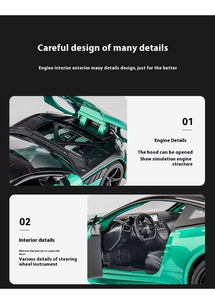 1:22 Aston Martin Dbs Alaşımlı Araba Modeli (Yurt Dışından)