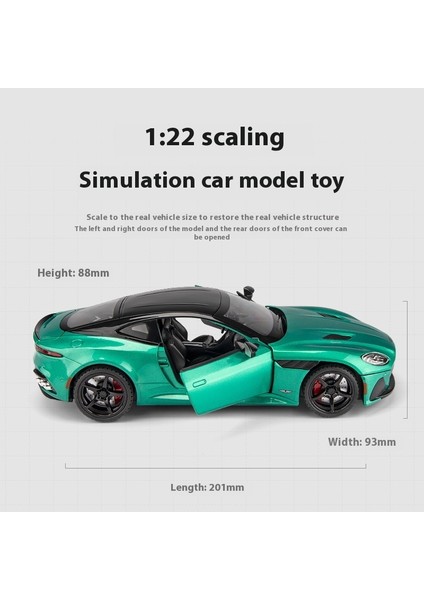 1:22 Aston Martin Dbs Alaşımlı Araba Modeli (Yurt Dışından)