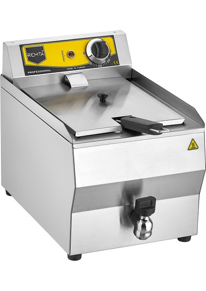 8 Lt Yağ Tahliye Musluklu Elektrikli Fritöz - R110