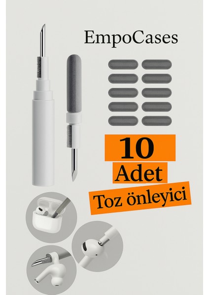 Toz Koruyucu Sticker + Temizlik Kiti | 2’si 1 Arada Telefon Bakım Seti hoparlör toz önleyici ve hoparlör toz koruyucu