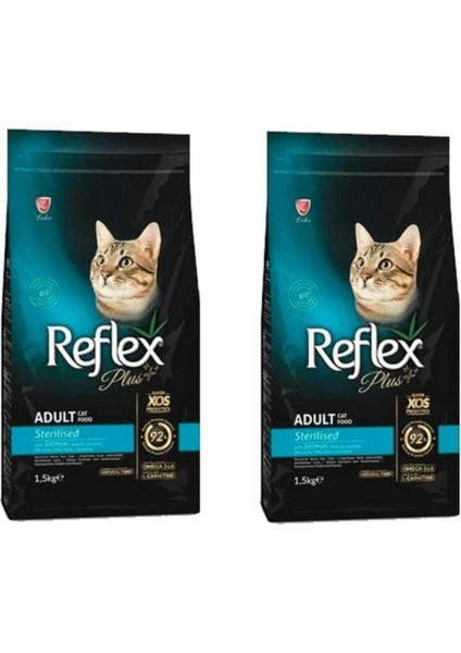 Somonlu Kısırlaştırılmış Kedi Maması 1.5 kg x 2 Adet