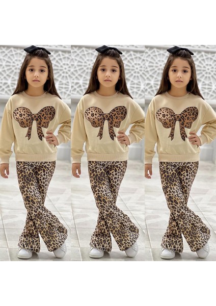 Fiyonk Leopar Pantolon Kombin