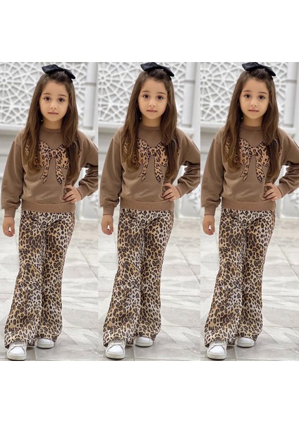 Fiyonk Leopar Pantolon Kombin