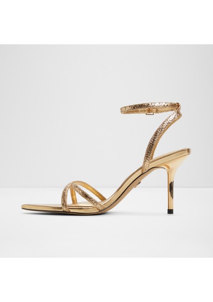 Adrına Sandalet Orta Boy Topuklu Sandalet - Gold modelleri