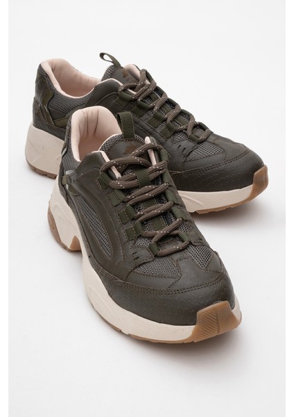 Letty Haki Baskı Fileli Kadın Spor Ayakkabı
