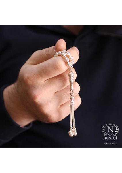 925 Gümüş 6 mm Top Tesbih