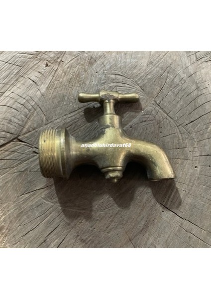 El Yapımı Pirinç Antika Musluk Eski Bahçe Musluğu Hamam Musluğu 1930 fırsatları