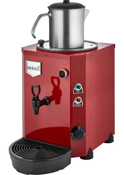 Tek Demlikli 9 Lt Jumbo Çay Makinesi Kırmızı - DE14