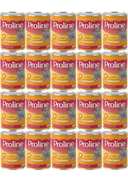 Proline Tavuklu Yetişkin Kedi Konservesi 400 Gr*20 Adet