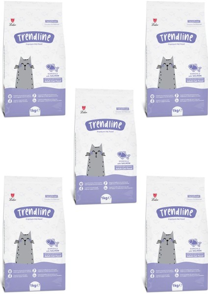 Somonlu Kedi Maması - 1 kg x 5 Adet