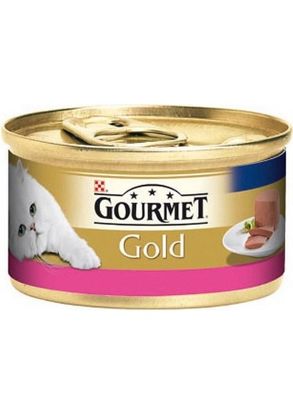 Gold Kıyılmış Sığır Etli Konserve Kedi Maması 85GR 24 Adet