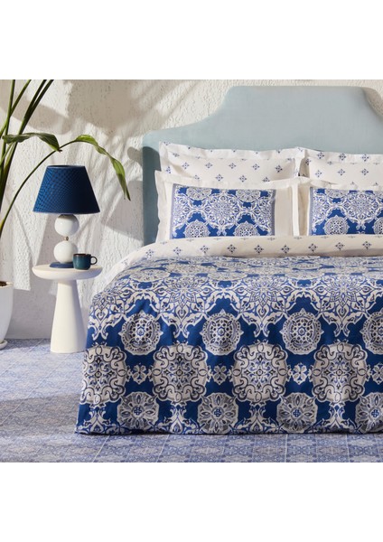 Leodinas %100 Pamuk Çift Kişilik Nevresim Takımı Mavi fiyatları