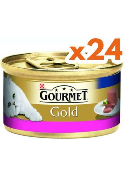 Kıyılmış Sığır Etli Konserve Yaş Kedi Maması 24 x 85 gr
