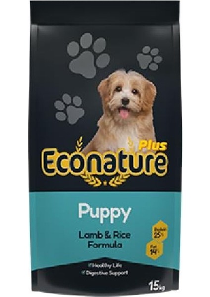 Plus Puppy Kuzu Etli ve Pirinçli Yavru Köpek Maması 15 kg