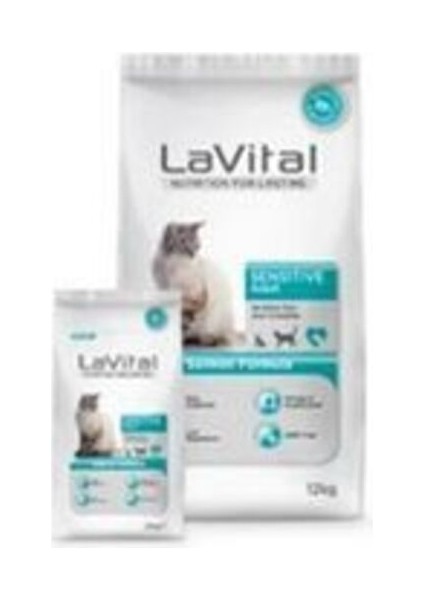 Lavital Sensitive Somonlu Yetişkin Kedi Maması 12 kg