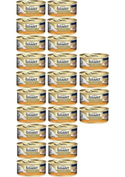 Gourmet Gold Kıyılmış Hindi Etli Konserve Yetişkin Kedi Maması 24 x 85 G